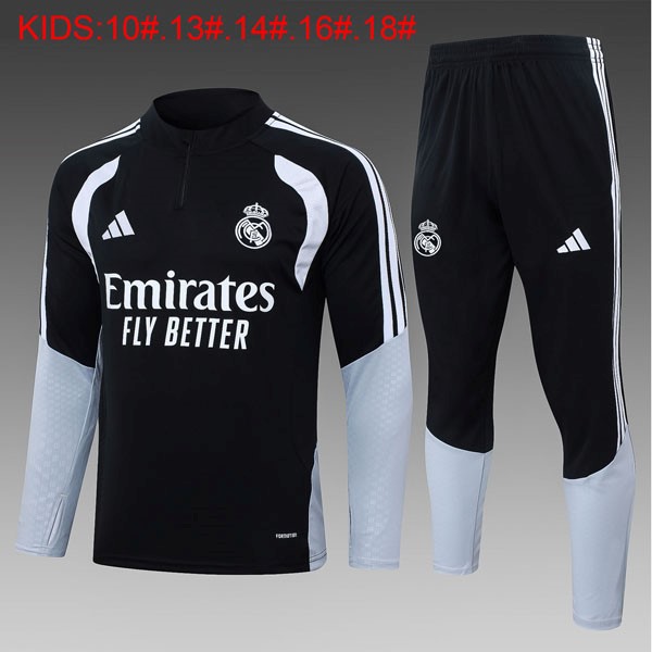 Ninos Sudadera De Training Real Madrid 2026 2027 Negro 3